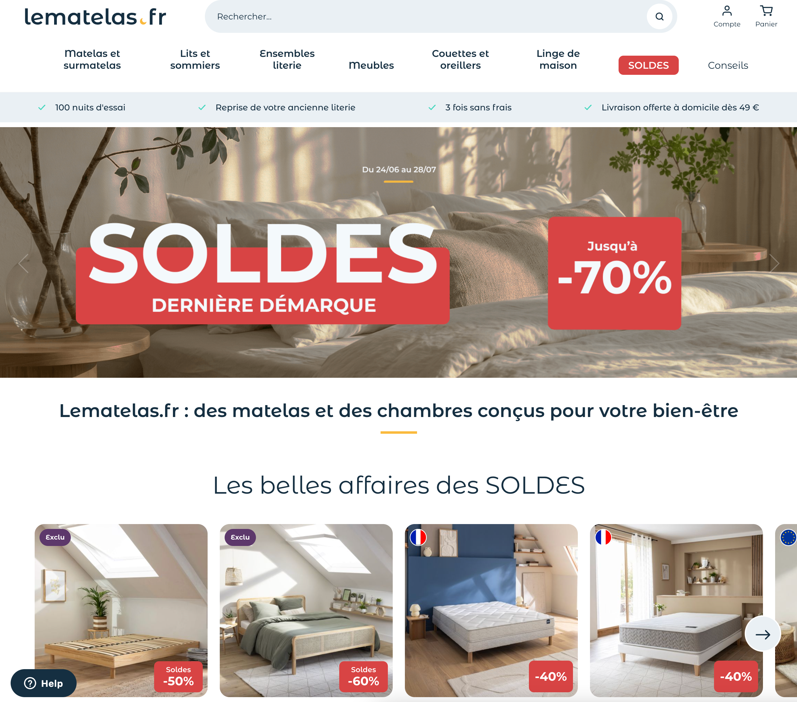 Matelas 120x190 du catalogue Lematelas.fr